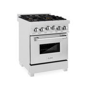ZLINE 24 in. 2.8 cu. ft. Range with Gas Stove and Gas Oven in Stainless Steel with Blue Gloss Door (RG-BG-24) - Image 7