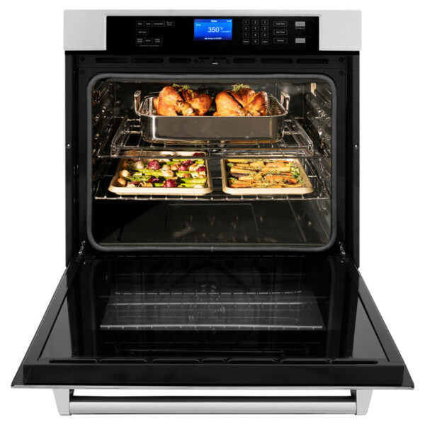 ZLINE 30 in. Professional Electric Single Wall Oven with Self Clean and True Convection in Stainless Steel (AWS-30) - Image 12
