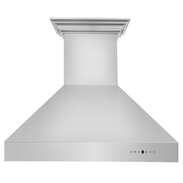 ZLINE Ducted Vent Wall Mount Range Hood in Stainless Steel with Built-in ZLINE CrownSound Bluetooth Speakers (667CRN-BT) - Image 5