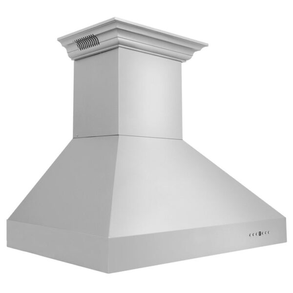 ZLINE Ducted Vent Wall Mount Range Hood in Stainless Steel with Built-in ZLINE CrownSound Bluetooth Speakers (667CRN-BT) - Image 8