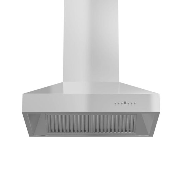 ZLINE Professional Convertible Vent Wall Mount Range Hood in Stainless Steel with Crown Molding (667CRN) - Image 5