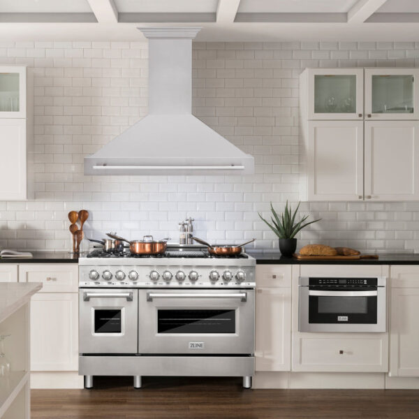 ZLINE 48 in. Stainless Steel Range Hood with Stainless Steel Handle (8654STX-48) - Image 10