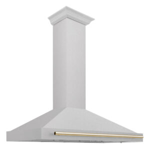 ZLINE 48 in. Autograph Edition Fingerprint Resistant Stainless Steel Range Hood with Accents (KB4SNZ-48)