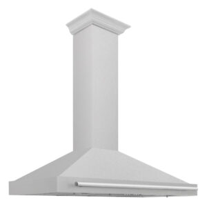 ZLINE 48 in. Stainless Steel Range Hood with Stainless Steel Handle and Colored Shell Options (KB4STX-48)