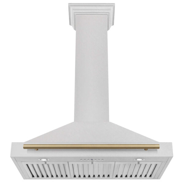 ZLINE 36 in. Autograph Edition Fingerprint Resistant Stainless Steel Range Hood with Accents (KB4SNZ-36) - Image 2