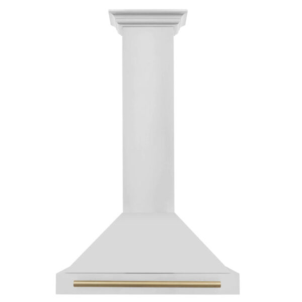 ZLINE 30 in. Autograph Edition Stainless Steel Range Hood with Stainless Steel Shell and Accents (KB4STZ-30) - Image 3