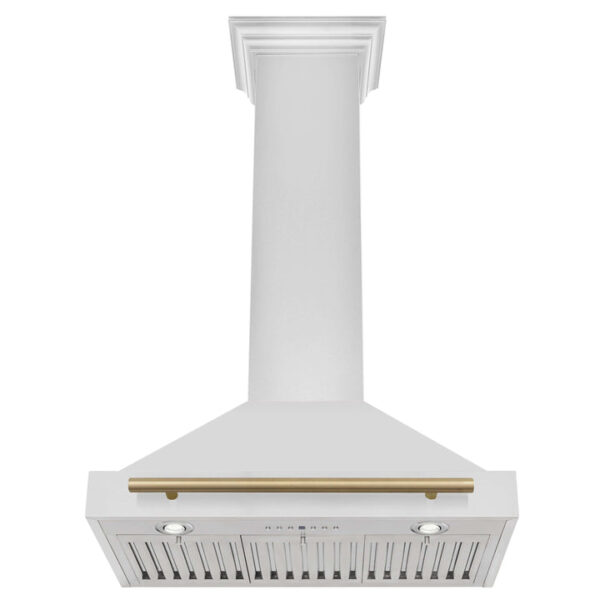 ZLINE 30 in. Autograph Edition Stainless Steel Range Hood with Stainless Steel Shell and Accents (KB4STZ-30) - Image 5