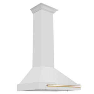 ZLINE 30 in. Autograph Edition Stainless Steel Range Hood with Stainless Steel Shell and Accents (KB4STZ-30)