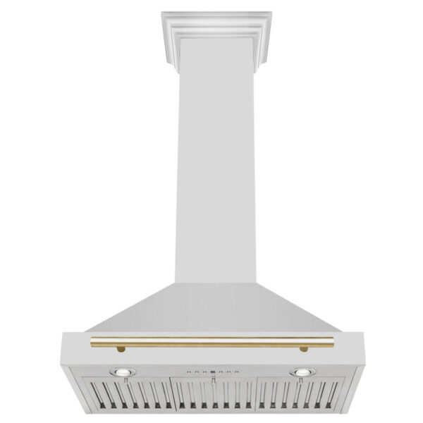 ZLINE 30 in. Autograph Edition Stainless Steel Range Hood with Stainless Steel Shell and Accents (KB4STZ-30) - Image 12