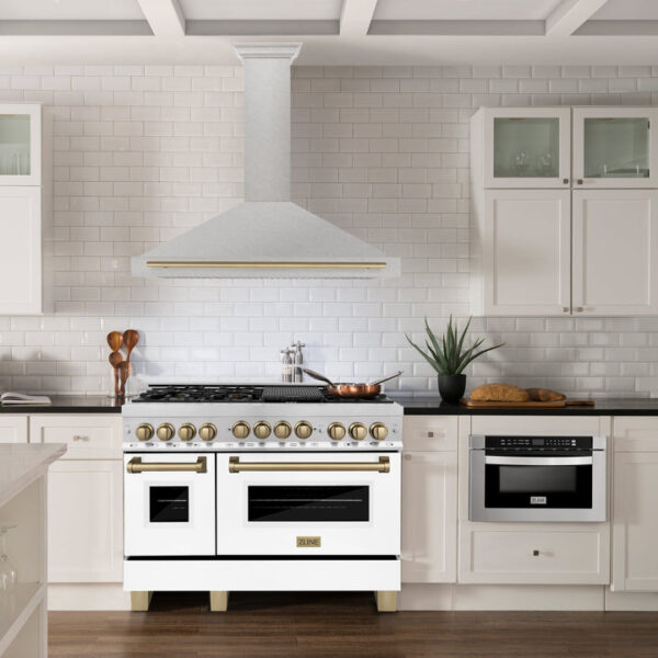 ZLINE 48 in. Autograph Edition Fingerprint Resistant Stainless Steel Range Hood with Accents (KB4SNZ-48) - Image 3