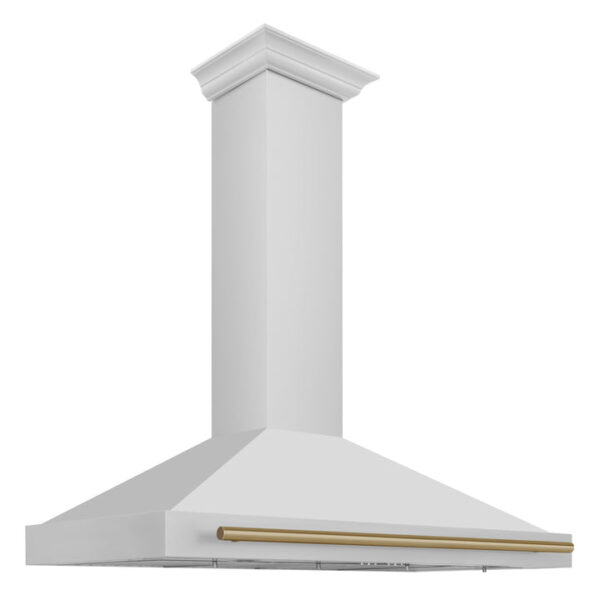 ZLINE 48 in. Autograph Edition Stainless Steel Range Hood with Stainless Steel Shell and Accents (KB4STZ-48) - Image 7