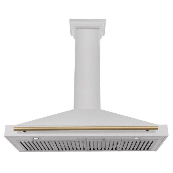 ZLINE 48 in. Autograph Edition Fingerprint Resistant Stainless Steel Range Hood with Accents (KB4SNZ-48) - Image 4