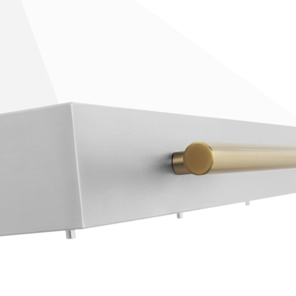 ZLINE 48 in. Autograph Edition Stainless Steel Range Hood with White Matte Shell and Accents (KB4STZ-WM48) - Image 8