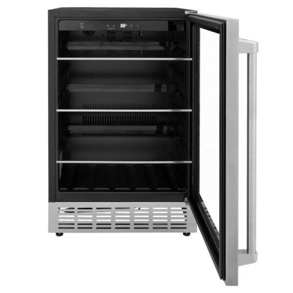ZLINE 24 in. Monument 154 Can Beverage Fridge in Stainless Steel (RBV-US-24) - Image 12