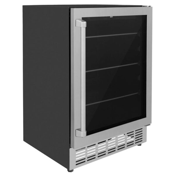 ZLINE 24 in. Monument 154 Can Beverage Fridge in Stainless Steel (RBV-US-24) - Image 15