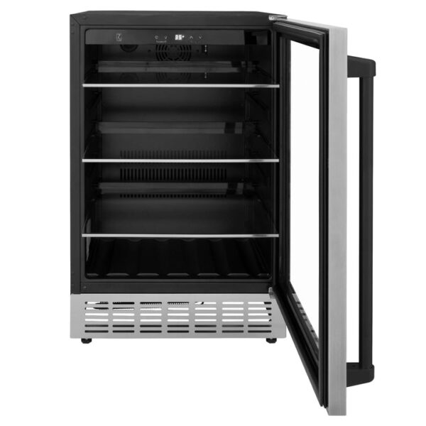 ZLINE 24 In. Monument Dual Zone 44-Bottle Wine Cooler in Stainless Steel with Wood Shelf (RWV-UD-24) - Image 23