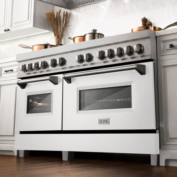 ZLINE 60 in. 7.4 cu. ft. Dual Fuel Range with Gas Stove and Electric Oven in Fingerprint Resistant Stainless Steel (RAS-SN-60) - Image 8