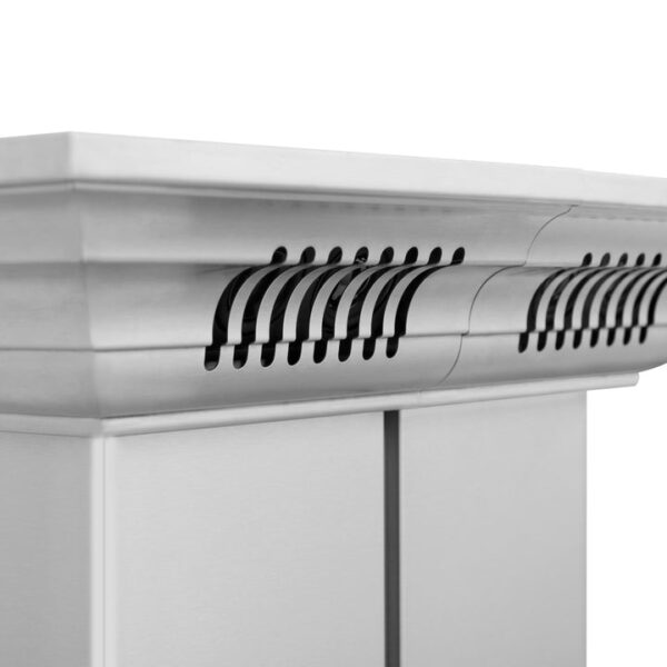 ZLINE Island Mount Range Hood in Stainless Steel with Built-in ZLINE CrownSound Bluetooth Speakers (KE2iCRN-BT) - Image 4