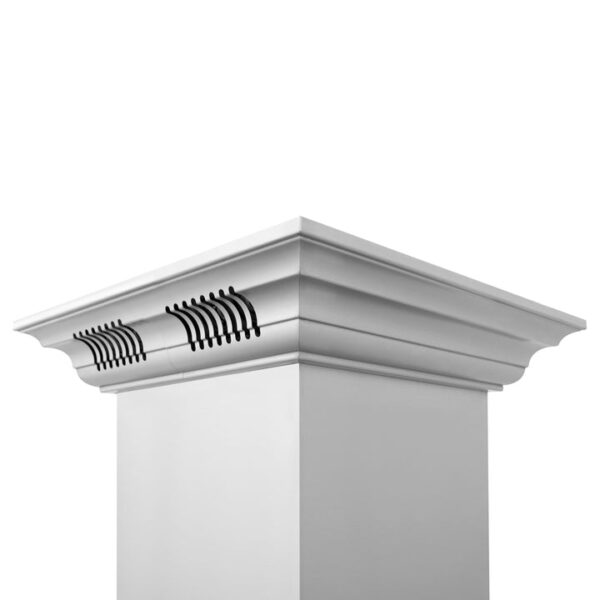 ZLINE Island Mount Range Hood in Stainless Steel with Built-in ZLINE CrownSound Bluetooth Speakers (KE2iCRN-BT) - Image 3