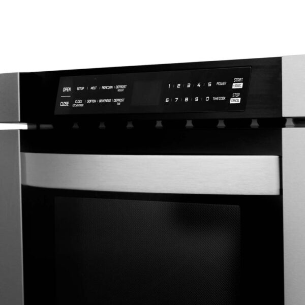 ZLINE 24 in. 1.2 cu. ft. Stainless Steel Built-in Microwave Drawer (MWD-1) - Image 7