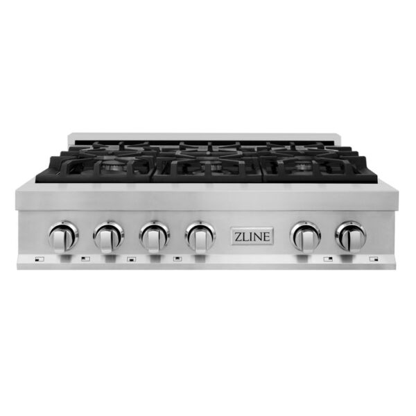 ZLINE 36 in. Stainless Steel Gas Stovetop with 6 Gas Burners (RT36) - Image 13