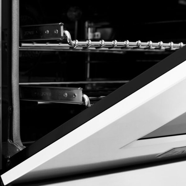ZLINE 36 in. Professional Dual Fuel Range in Fingerprint Resistant Stainless Steel with White Matte Door (RAS-WM-36) - Image 7