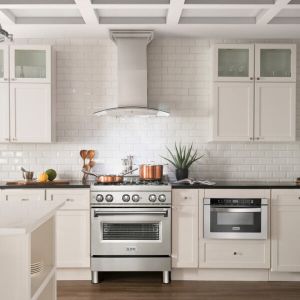 ZLINE Ducted Vent Wall Mount Range Hood in Stainless Steel with Built-in ZLINE CrownSound Bluetooth Speakers (KN4CRN-BT) - Image 9