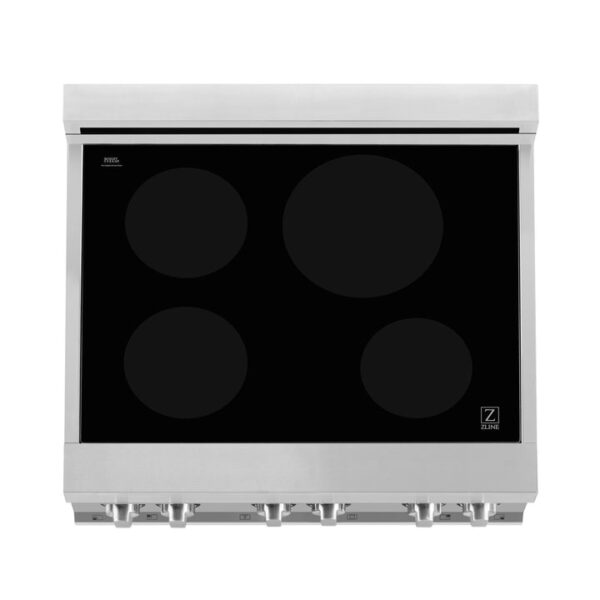 ZLINE 30 in. 4.0 cu. ft. Induction Range with a 4 Induction Element Stove and Electric Oven in Stainless Steel (RAIND-30) - Image 16