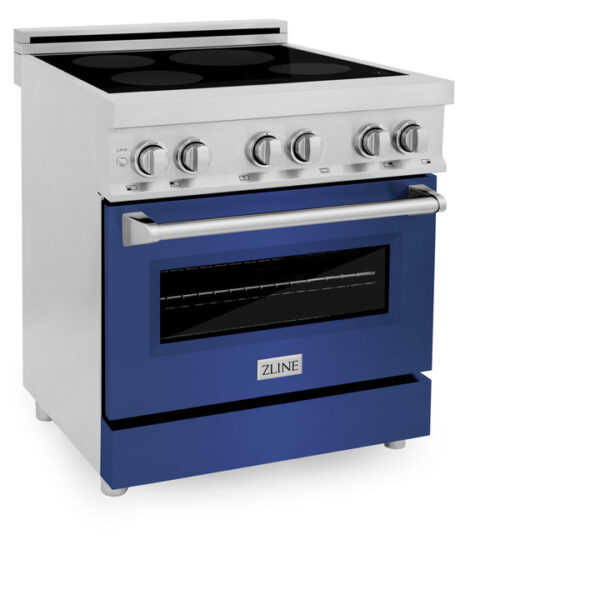 ZLINE 30 in. 4.0 cu. ft. Induction Range with a 4 Induction Element Stove and Electric Oven in Stainless Steel with White Matte Door (RAIND-WM-30) - Image 7