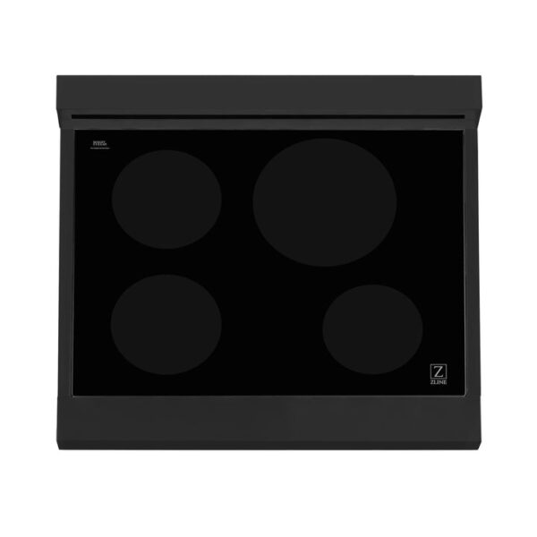 ZLINE 30 in. 4.0 cu. ft. Induction Range with a 4 Element Stove and Electric Oven in Black Stainless Steel (RAIND-BS-30) - Image 10