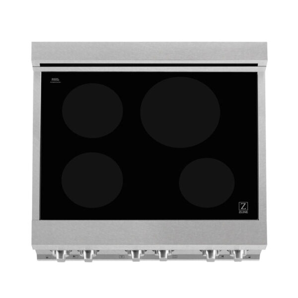 ZLINE 30 IN. 4.0 cu. ft. Induction Range in Fingerprint Resistant Stainless Steel with a 4 Element Stove and Electric Oven (RAINDS-SN-30) - Image 7