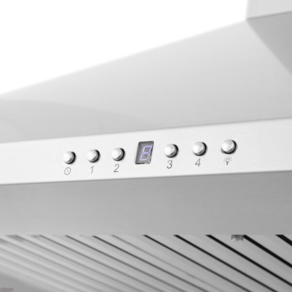 ZLINE Wall Mount Range Hood in Stainless Steel with Built-in ZLINE CrownSound Bluetooth Speakers (KF1CRN-BT) - Image 5