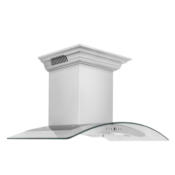 ZLINE Ducted Vent Wall Mount Range Hood in Stainless Steel with Built-in ZLINE CrownSound Bluetooth Speakers (KN4CRN-BT) - Image 10