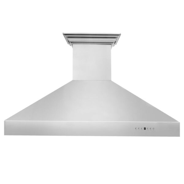ZLINE Professional Wall Mount Range Hood in Stainless Steel with Built-in ZLINE CrownSound Bluetooth Speakers (697CRN-BT) - Image 3