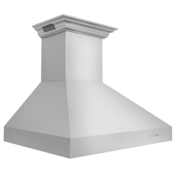 ZLINE Professional Wall Mount Range Hood in Stainless Steel with Built-in ZLINE CrownSound Bluetooth Speakers (697CRN-BT) - Image 8
