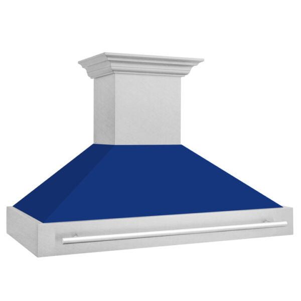 ZLINE 48 in. Fingerprint Resistant Stainless Steel Range Hood with Colored Shell Options (8654SNX-48) - Image 4