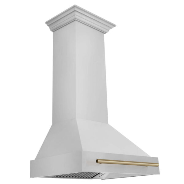 ZLINE 30 in. Autograph Edition Stainless Steel Range Hood with Stainless Steel Shell and Handle (8654STZ-30) - Image 2