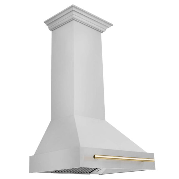 ZLINE 30 in. Autograph Edition Stainless Steel Range Hood with Stainless Steel Shell and Handle (8654STZ-30) - Image 8