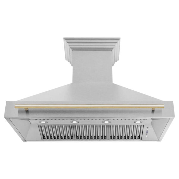 48 in. ZLINE Autograph Edition Fingerprint Resistant Stainless Steel Range Hood (8654SNZ-48) - Image 8