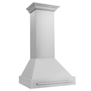 ZLINE Island Mount Range Hood in Stainless Steel with Built-in ZLINE CrownSound Bluetooth Speakers (GL5iCRN-BT)
