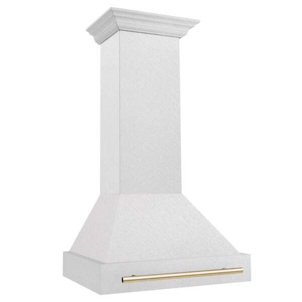 30 in. ZLINE Autograph Edition Fingerprint Resistant Stainless Steel Range Hood with Fingerprint Resistant Stainless Steel Shell and Handle (8654SNZ-30) - Image 6