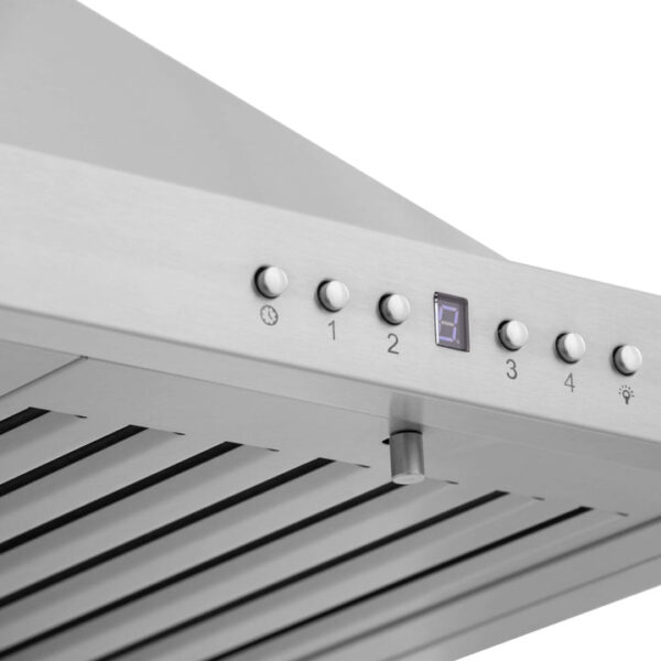 ZLINE 30 in. Recirculating Wall Mount Range Hood with Charcoal Filters in Stainless Steel (KB-CF-30) - Image 4