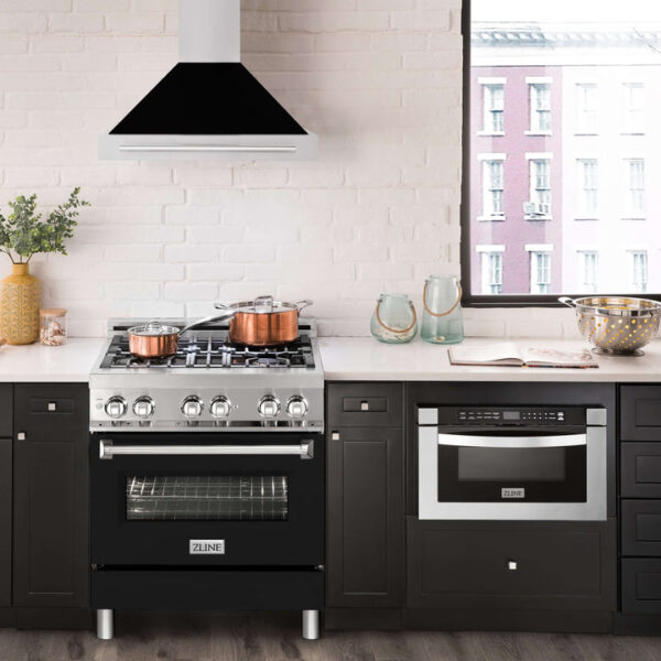 ZLINE 30 in. Stainless Steel Range Hood with Stainless Steel Handle and Colored Shell Options (KB4STX-30) - Image 3