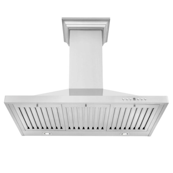 ZLINE Convertible Vent Wall Mount Range Hood in Stainless Steel with Crown Molding (KBCRN) - Image 5