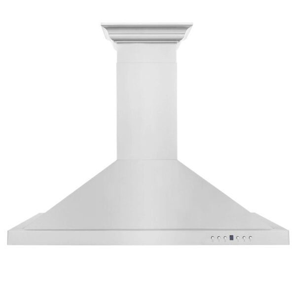 ZLINE Convertible Vent Wall Mount Range Hood in Stainless Steel with Crown Molding (KBCRN) - Image 6