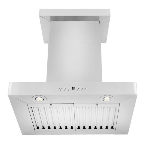 ZLINE Convertible Vent Wall Mount Range Hood in Stainless Steel with Crown Molding (KECRN) - Image 10