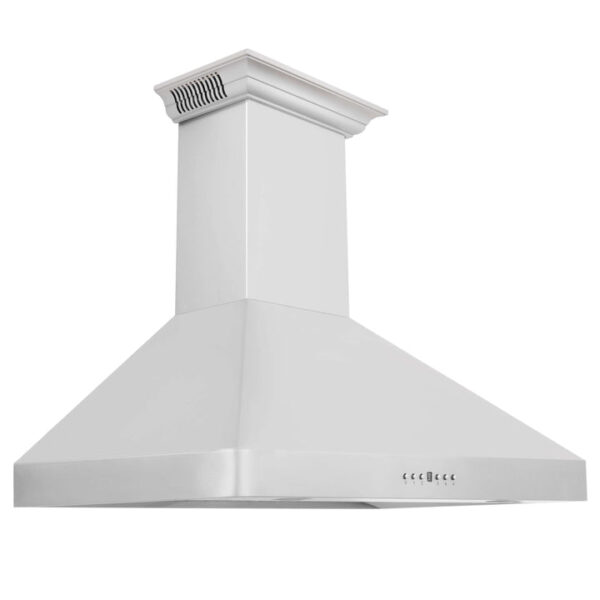 ZLINE 30 in. Wall Mount Range Hood in Stainless Steel with Built-in ZLINE CrownSound Bluetooth Speakers (KF2CRN-BT) - Image 2