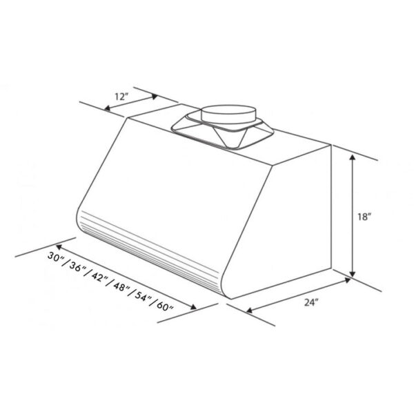 ZLINE Under Cabinet Range Hood in Stainless Steel with Recirculating Options (527) - Image 2