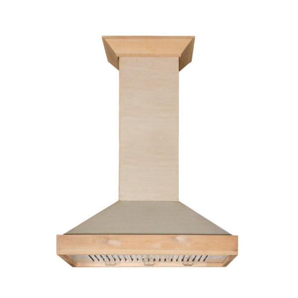 ZLINE Ducted Unfinished Wooden Wall Mount Range Hood (KBUF) - Image 5
