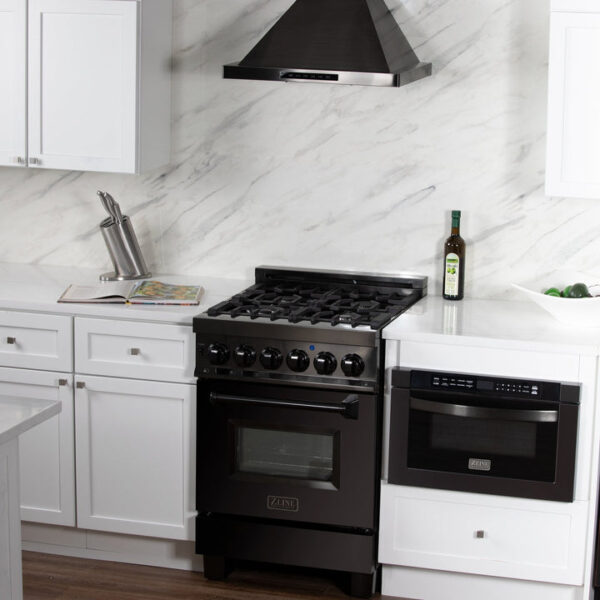 ZLINE Convertible Vent Wall Mount Range Hood in Black Stainless Steel (BSKBN) - Image 7
